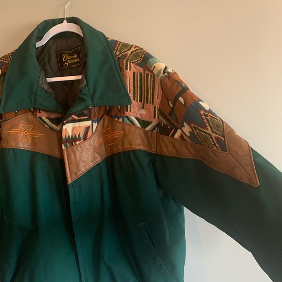 Vintage Green and Brown Coat- David James - Picture 5 of 7